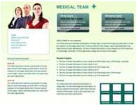 free medical web template design